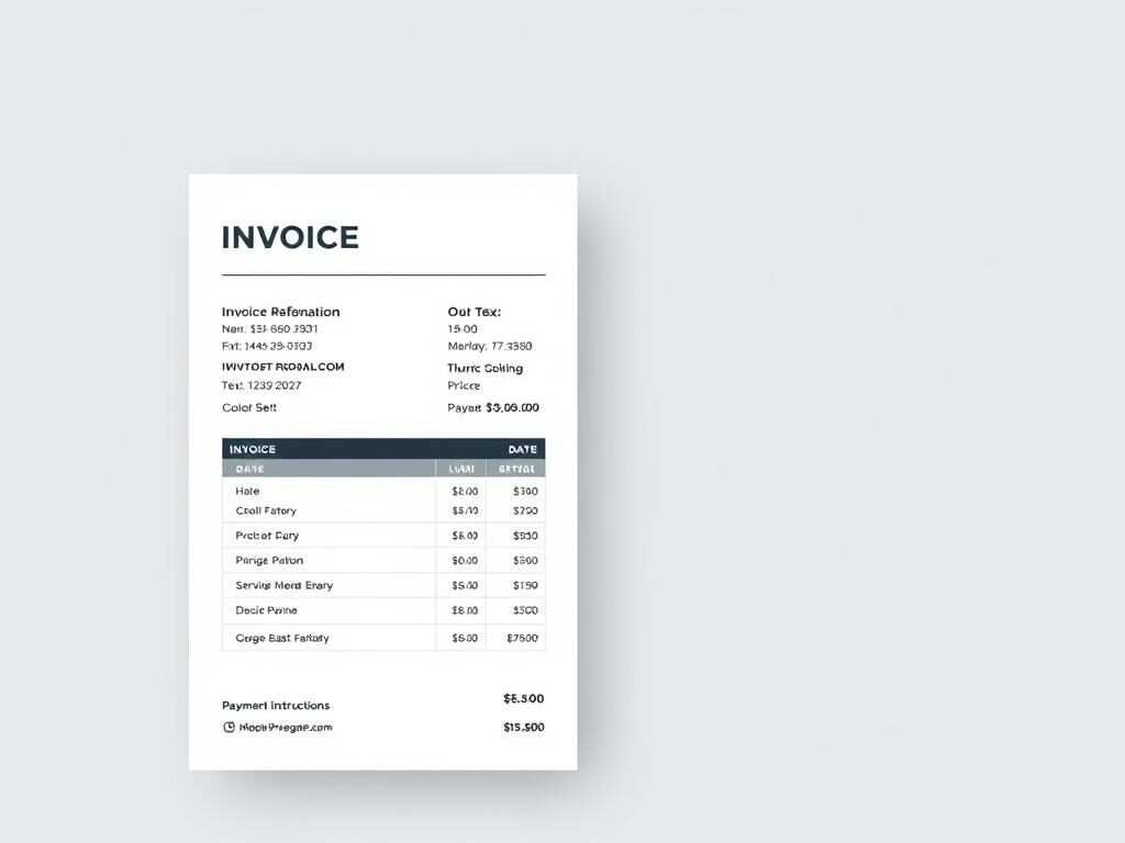 invoice email format
